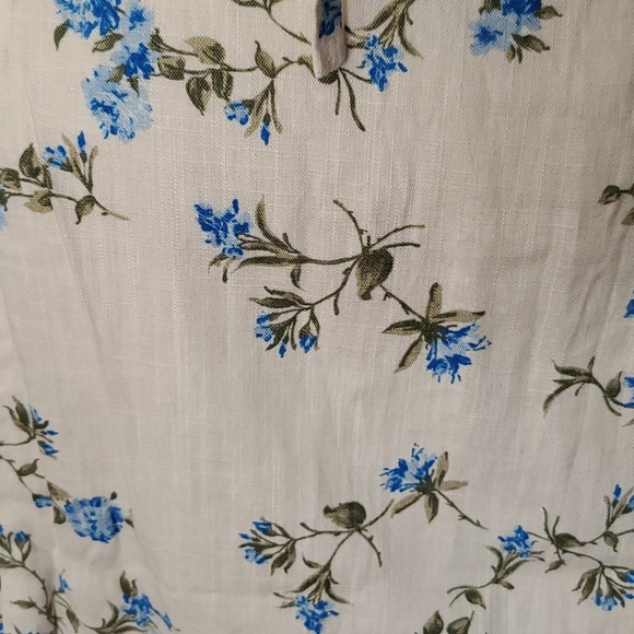 Gorgeous Lined Floral Linen Dress - Picture 8 of 12